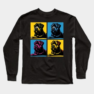 Bouvier des Flandres Pop Art - Dog Lover Gifts Long Sleeve T-Shirt